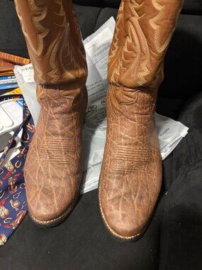 Justin Vintage Elephant Cowboy Boots